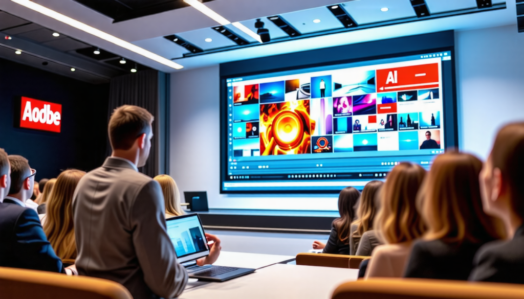 découvrez les dernières innovations d'adobe en intelligence artificielle pour transformer la création de vidéos. explorez des fonctionnalités avancées qui simplifient le processus de production, offrent des outils créatifs puissants et révolutionnent le montage vidéo. restez à la pointe de la technologie avec adobe !
