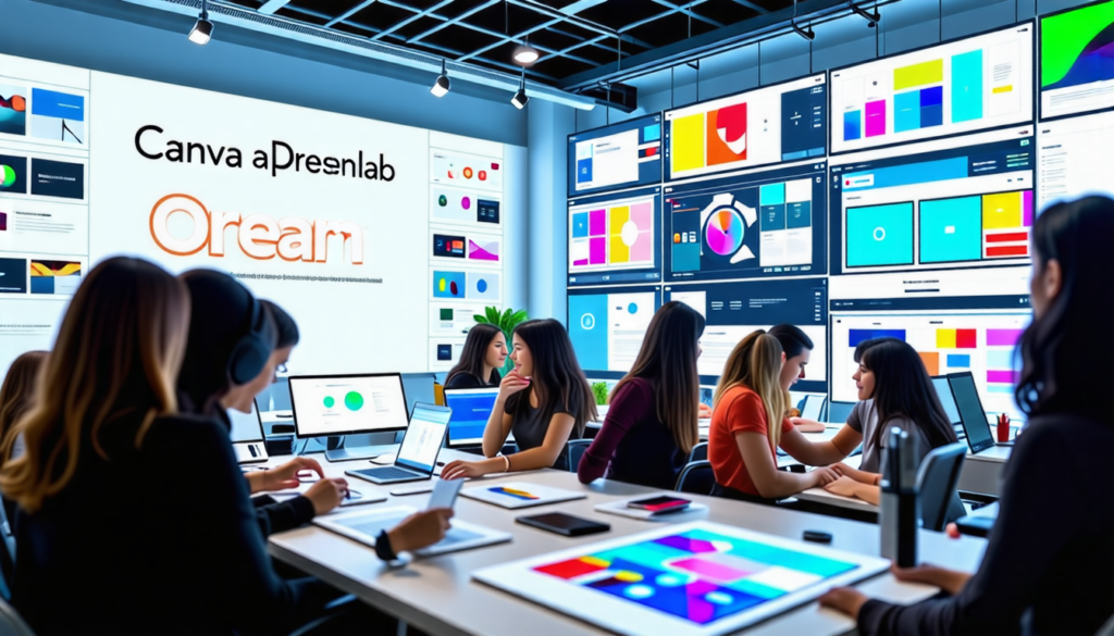 découvrez dream lab, la dernière innovation de canva, qui propose une gamme d'outils puissants alimentés par l'intelligence artificielle pour révolutionner votre création visuelle. transformez vos idées en réalité avec des fonctionnalités intuitives et adaptées à tous vos besoins.