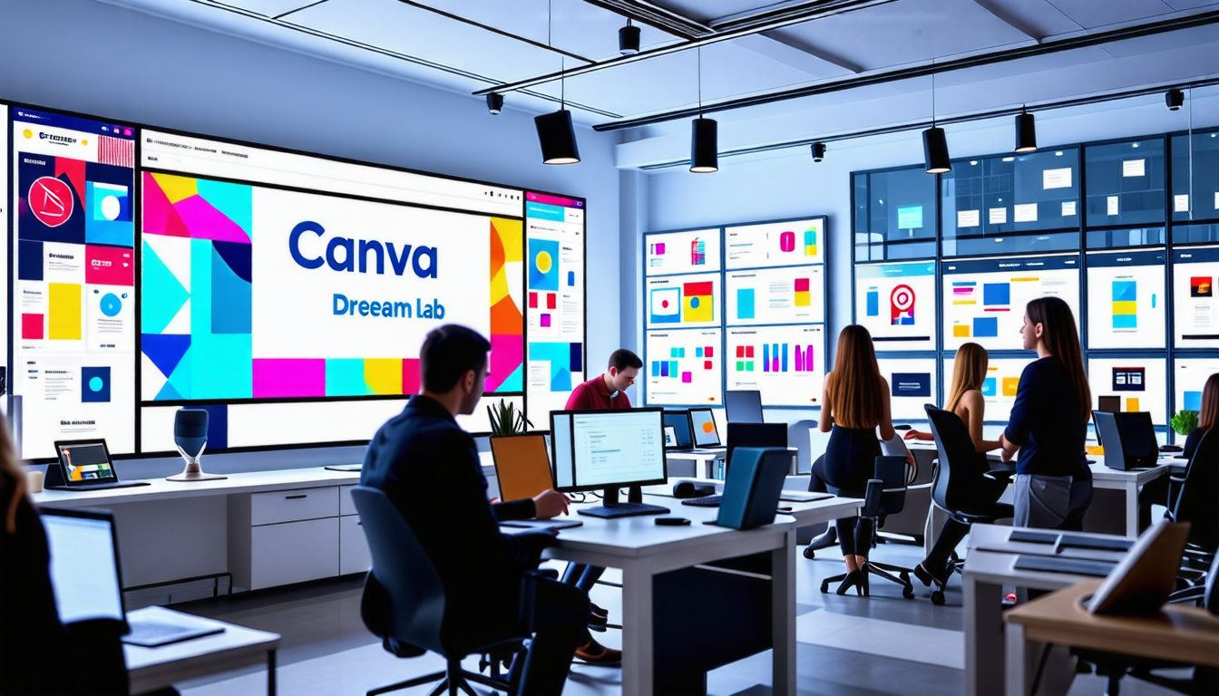 découvrez dream lab de canva, une nouvelle plateforme innovante qui propose une multitude d'outils alimentés par l'intelligence artificielle. transformez votre créativité avec des fonctionnalités avancées pour la conception graphique et le design. explorez un univers d'opportunités créatives dès aujourd'hui!