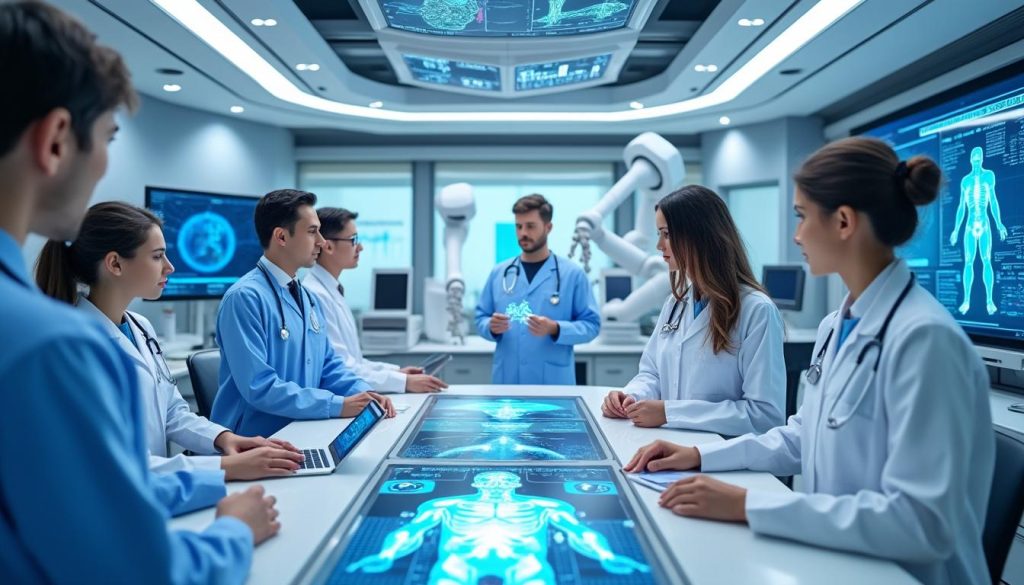 découvrez comment l'intelligence artificielle transforme la formation médicale grâce au modèle imsf, alliant innovation technologique et excellence pédagogique pour préparer les professionnels de santé de demain.