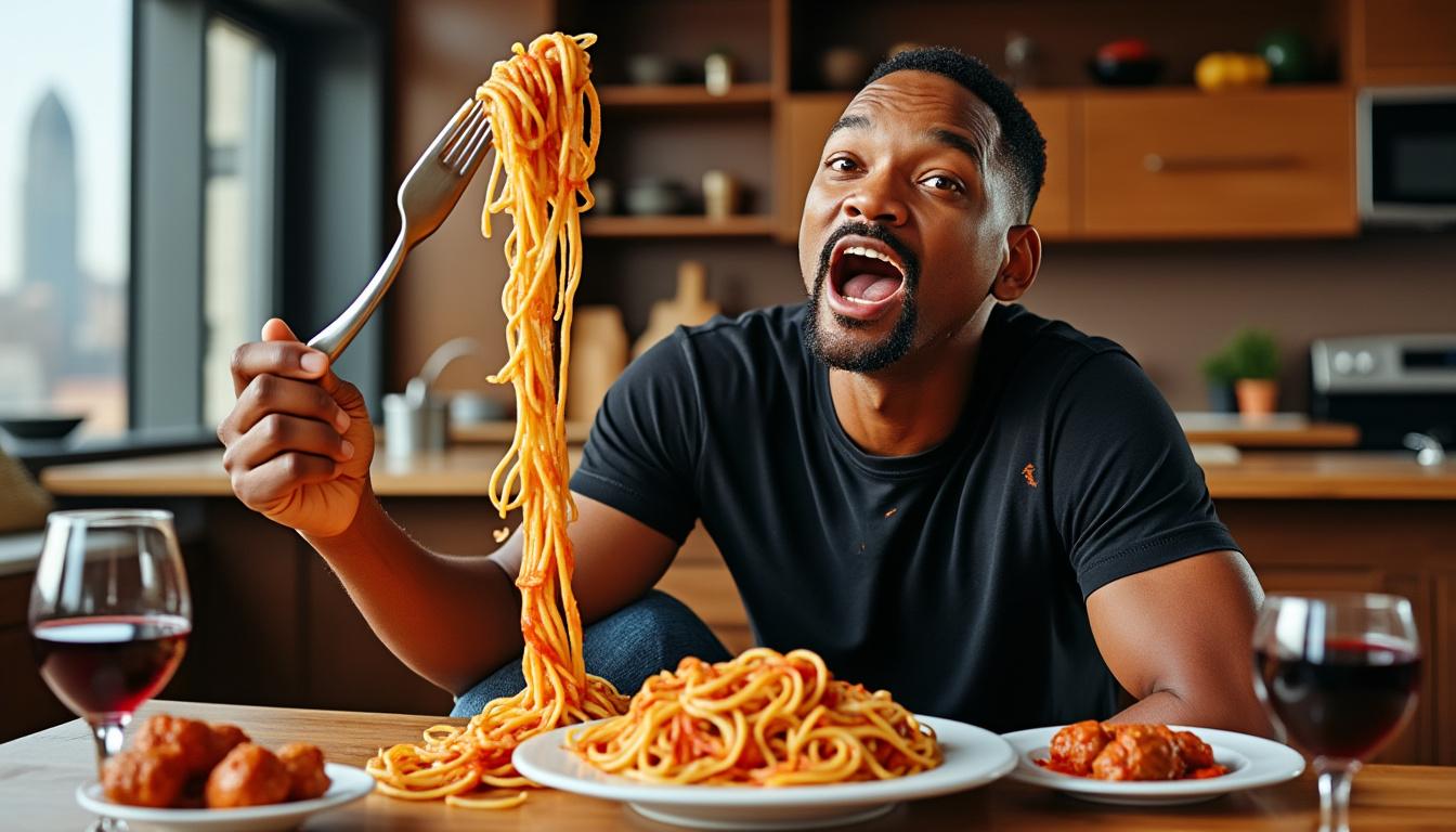 découvrez comment la vidéo virale de will smith dégustant des spaghettis illustre les impressionnants progrès réalisés par l’ia générative en seulement deux ans. un exemple fascinant des capacités actuelles de l’intelligence artificielle !