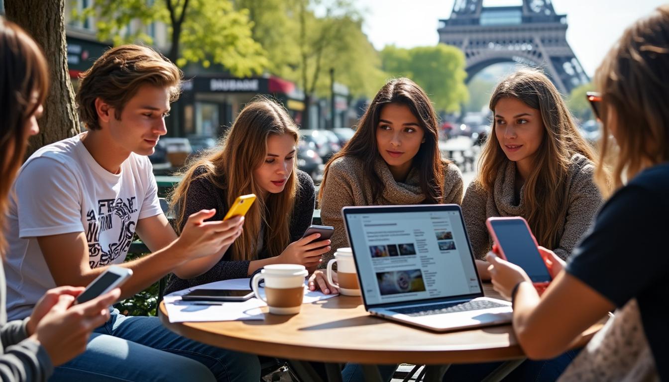 découvrez comment plus de la moitié des moins de 25 ans en france utilisent les réseaux sociaux et l'intelligence artificielle comme principales sources d'information.