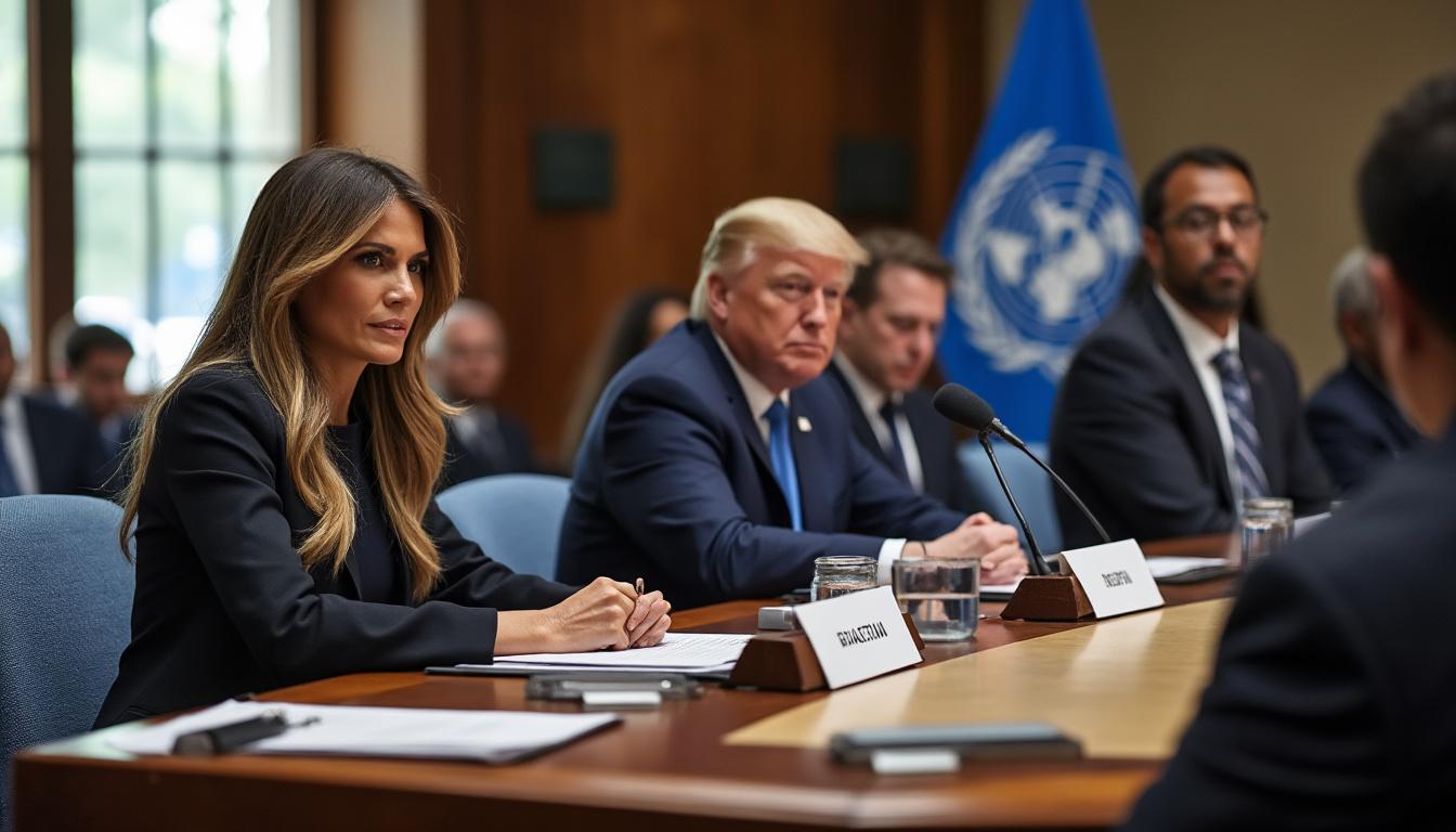 melania trump inaugure un conseil de sécurité innovant dédié à la protection des enfants victimes des conflits, renforçant l'engagement international pour leur sécurité et leur bien-être.