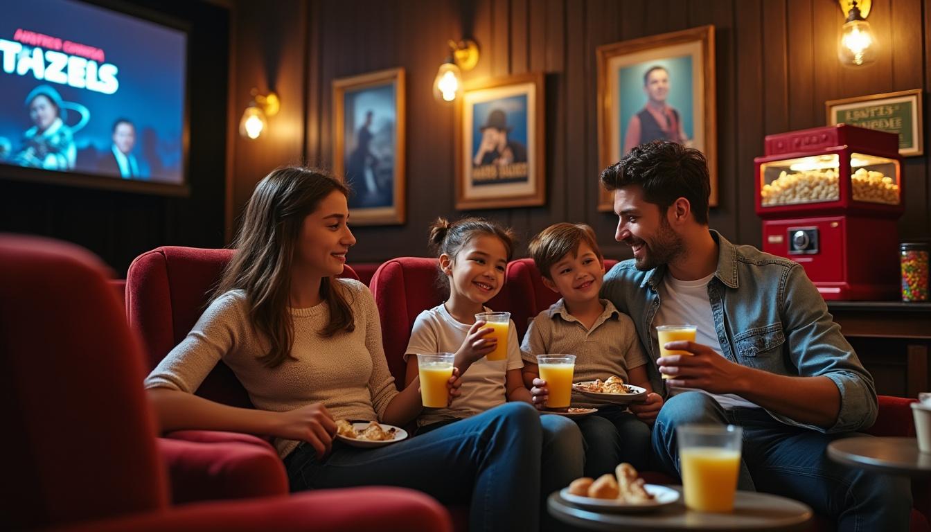 profitez d'une séance de cinéma à 2 € seulement, avec un petit-déjeuner offert aux enfants pour une matinée conviviale en famille.