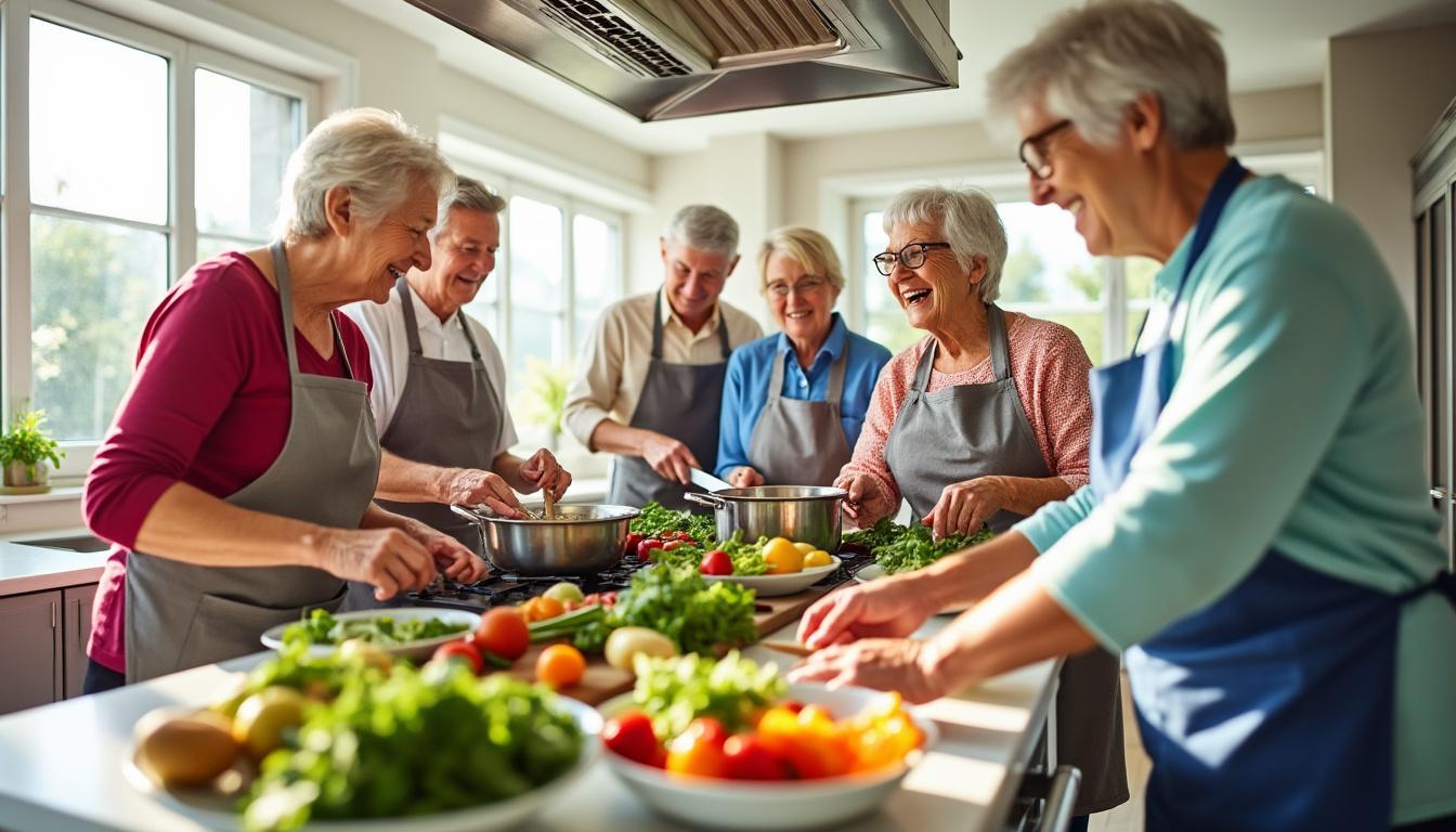 participez à l'atelier découverte « nutrition et cuisine » à escales, spécialement conçu pour sensibiliser les seniors à une alimentation saine et équilibrée, alliant conseils nutritionnels et recettes simples.