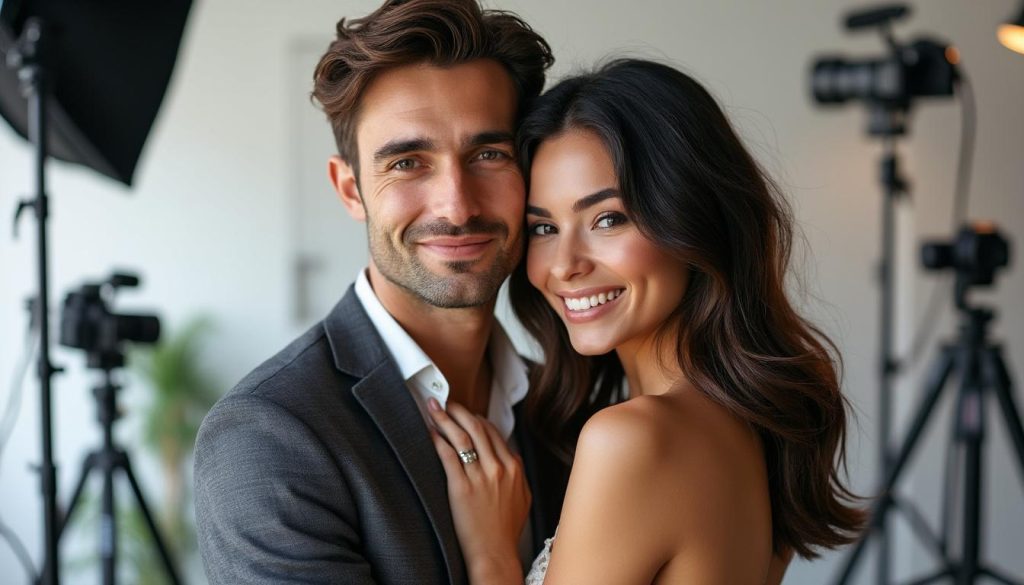 jordan bardella dévoile les coulisses de la séance photo organisée pour annoncer officiellement son couple, partageant un moment intime avec ses fans.