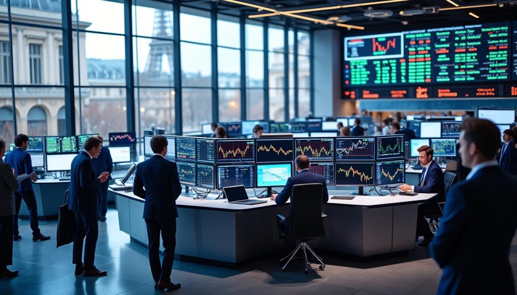 la bourse de paris ouvre la séance dans un climat de prudence et d'incertitude, reflétant les attentes mitigées des investisseurs pour la journée.