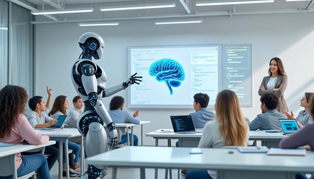 le gouvernement développe une intelligence artificielle innovante pour assister les enseignants en classe, visant à améliorer le soutien pédagogique et l'efficacité éducative.
