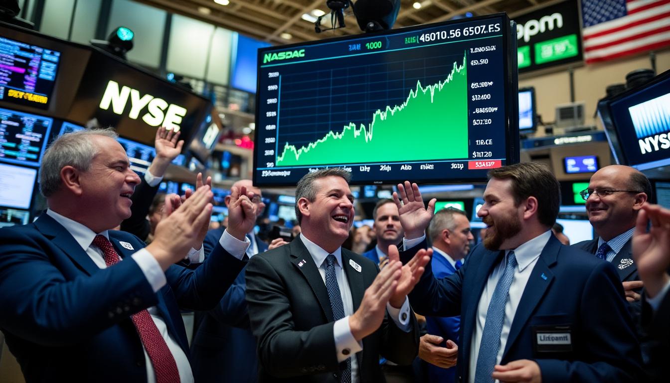 découvrez comment le nasdaq célèbre une série exceptionnelle de 10 séances de hausse consécutive, marquant une tendance positive à wall street.