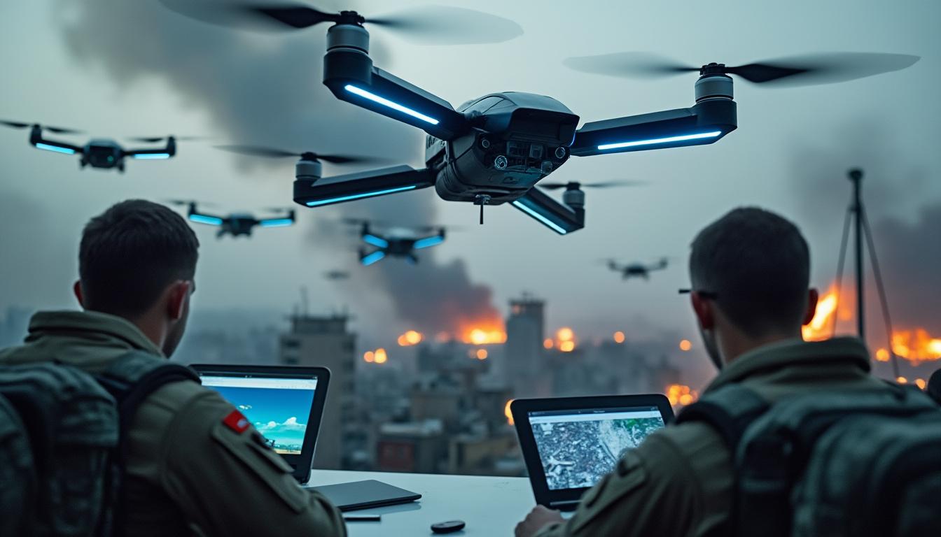 découvrez comment les drones et l'intelligence artificielle révolutionnent les conflits modernes, et explorez si nous sommes déjà entrés dans une ère sans soldats.