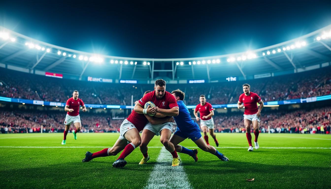 assistez à un match de rugby nationale intense de 2h30, suivi d'une séance de tirs au but explosive qui a tenu les fans en haleine pour axe.