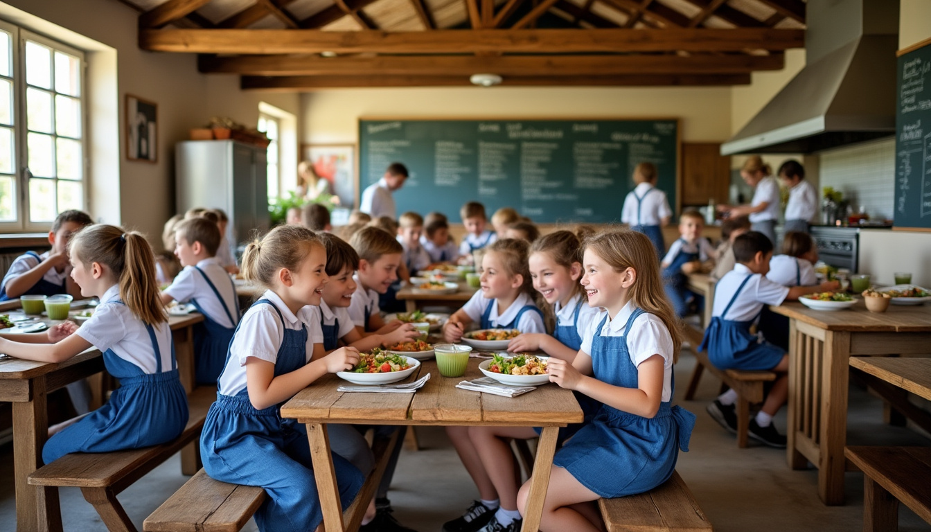 découvrez comment le repas à 1 € dans une cantine de l'aveyron se transforme en un véritable moment d'échanges et de partage entre les convives.
