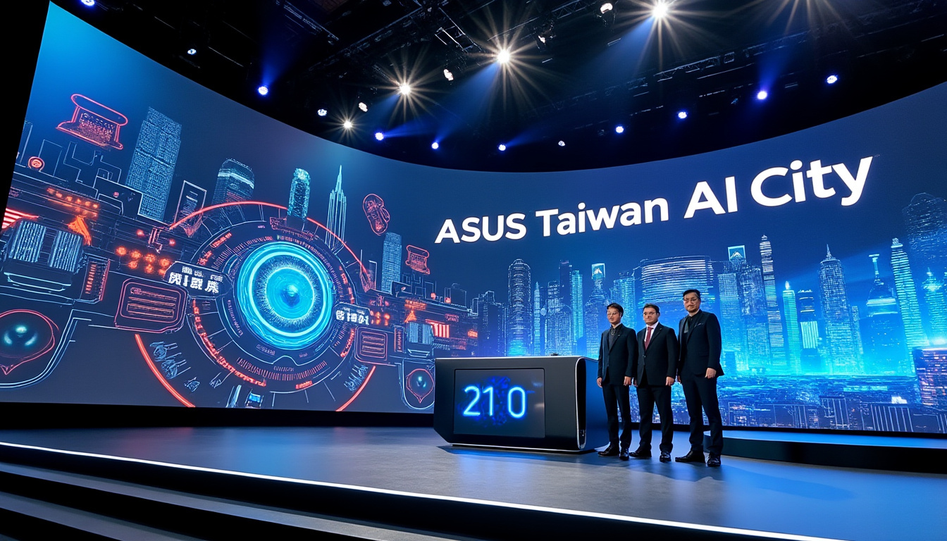 découvrez les innovations d'asus taïwan au computex avec « ai city » et une nouvelle gamme de pc portables dotés de puces nvidia alliant performance et intelligence artificielle.