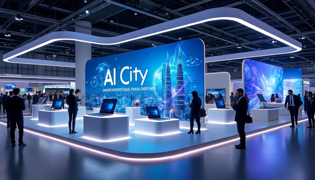 découvrez les innovations d'asus taïwan au computex avec 'ai city' et une nouvelle gamme de pc portables intégrant les dernières puces nvidia pour des performances optimisées.