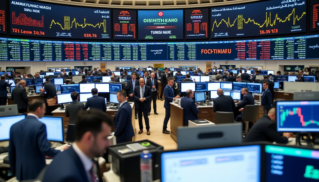 suivez la séance animée à la bourse de tunis avec un volume d'échanges dynamique atteignant 15,2 millions de dinars, reflétant un fort intérêt des investisseurs.