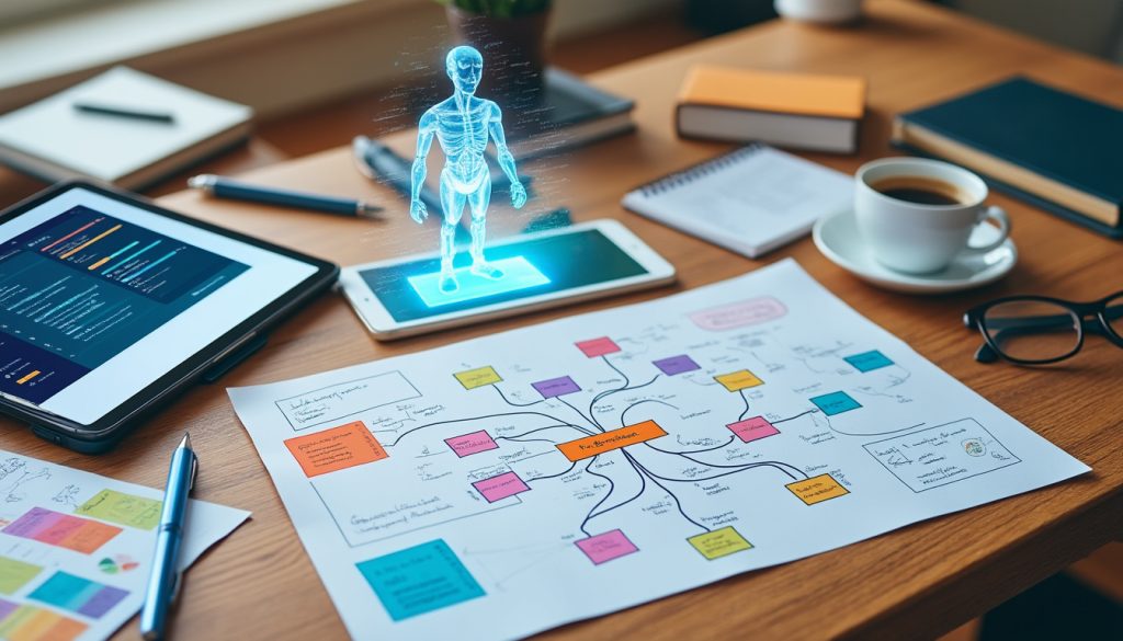 découvrez quatre outils numériques essentiels pour réviser efficacement vos examens : organiseur, intelligence artificielle, flashcards et cartes mentales, avec des vidéos explicatives.