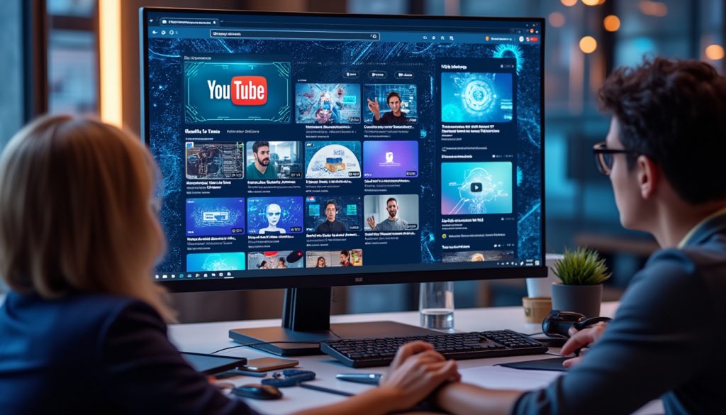 youtube lance des étiquettes automatiques pour détecter et identifier les vidéos générées par intelligence artificielle, améliorant ainsi la transparence pour les utilisateurs.
